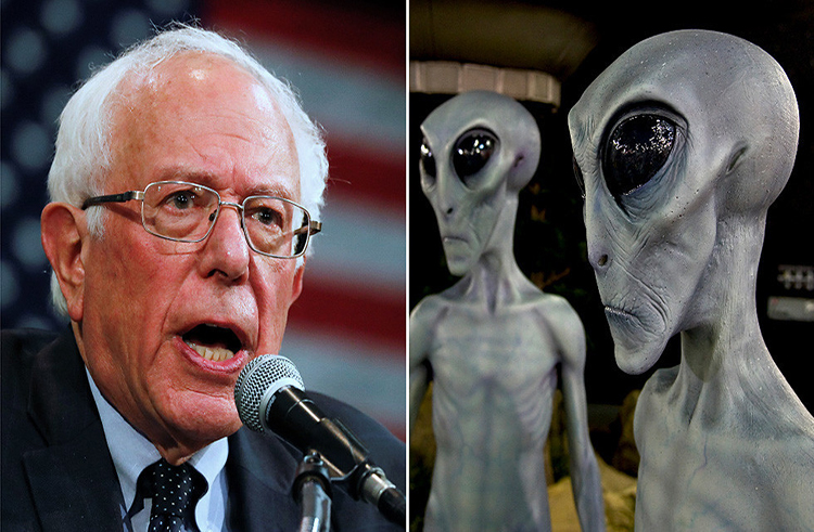 Bernie Sanders afirma que de ganar la presidencia informara si existen los extraterrestres