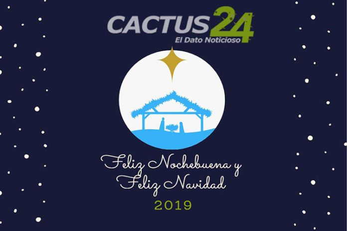 ¡Feliz Nochebuena y Navidad 2019! te desea Cactus24
