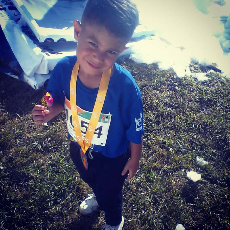 Jeremías, el niño que desea cumplir el sueño de volver a correr en el Chamotón 2019
