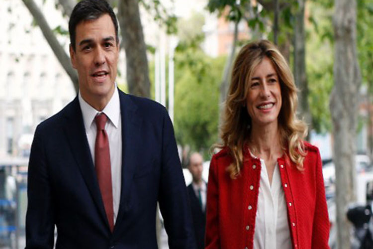 Esposa del presidente de España dio positivo por coronavirus