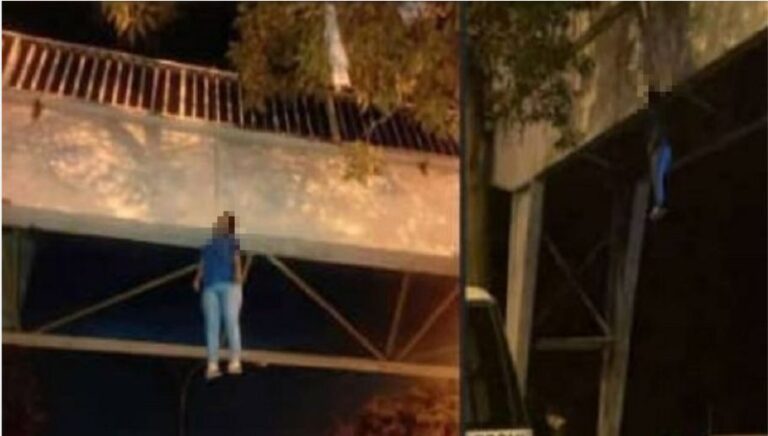 Una mujer que fue hallada colgada en una pasarela en Puerto La Cruz