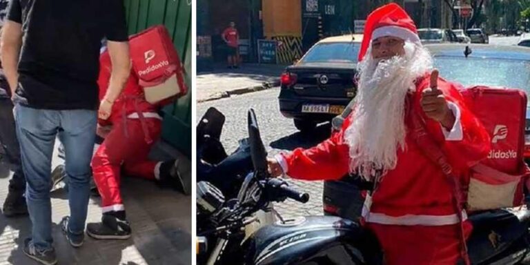¡Santa justiciero! Papá Noel atrapa a ladrón (+Video)