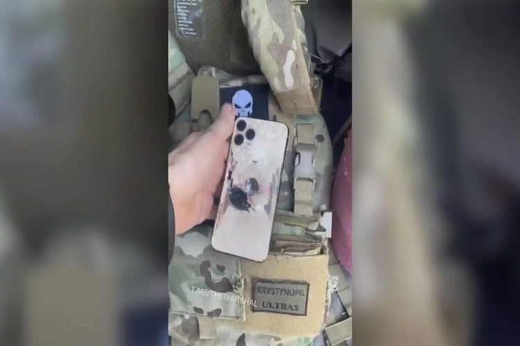 iPhone salva la vida de un soldado ucraniano al detener el impacto de una bala