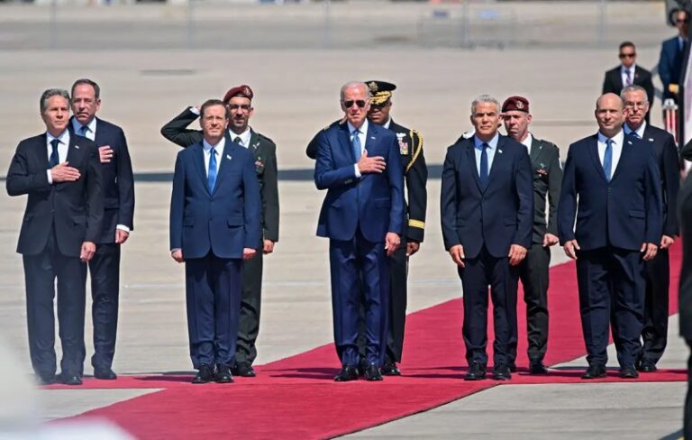 Biden llega a Israel en su primera visita oficial como presidente de EEUU