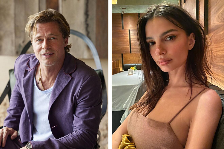 Rumores de romance y encuentros secretos entre Brad Pitt y Emily Ratajkowski