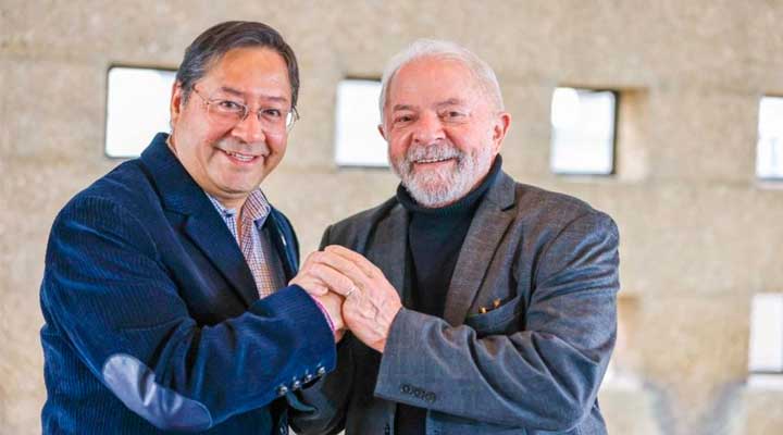 Lula se reúne con el presidente Luis Arce en Brasil