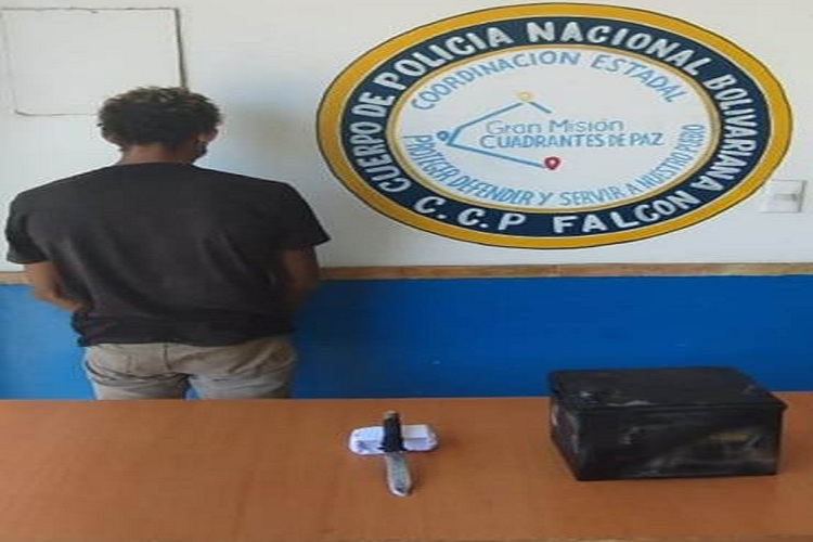 PNB desarma y detiene a delincuente tras robo de una batería en Tucacas