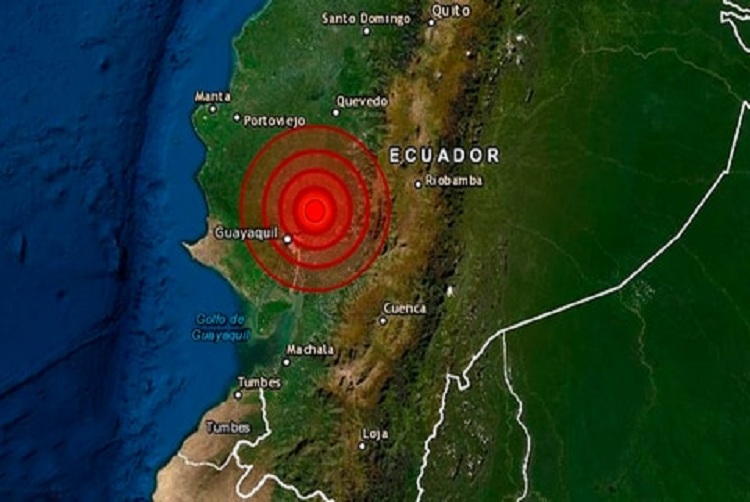 Cinco sismos sacuden las costas de Ecuador en menos de 4 horas