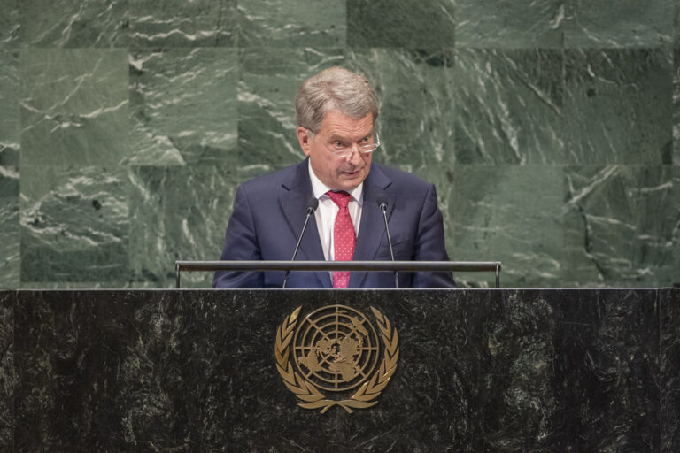 Presidente de Finlandia: “El uso de la fuerza por parte de Rusia es una violación flagrante de la carta de las Naciones Unidas”