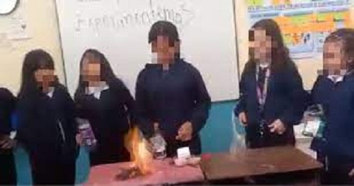 Cinco niños y una profesora sufrieron quemaduras durante experimento de Ciencias