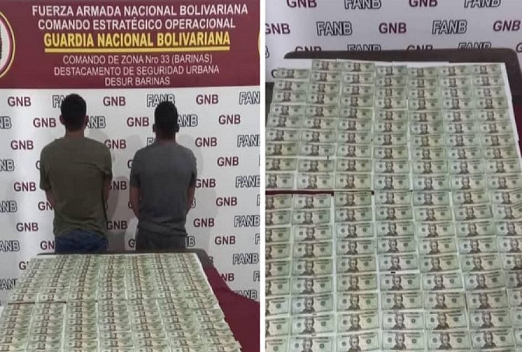 Detenidos en Barinas dos falsificadores de divisas