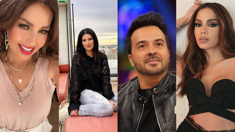 Luis Fonsi, Thalía, Laura Pausini y Anitta| los presentadores de los Latin Grammy 2022