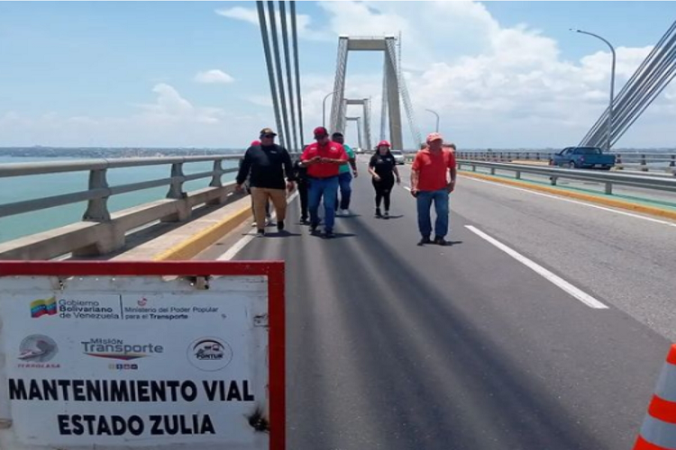Por tres horas y en tres horarios cerrarán hoy el puente sobre el lago de Maracaibo