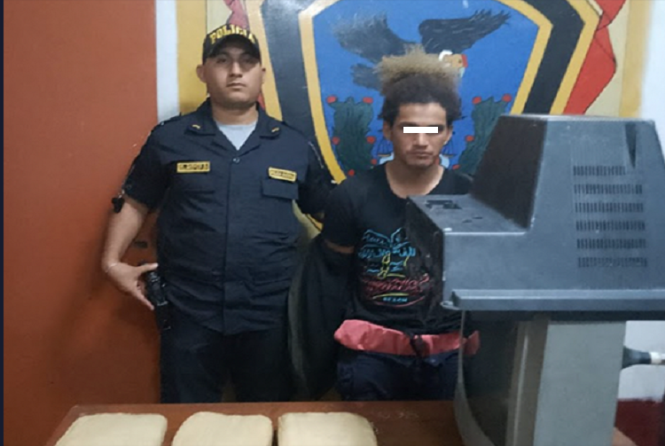 Venezolano fue detenido por transportar droga dentro de un TV