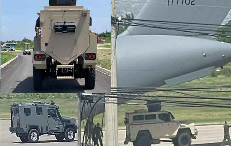 Haití recibe vehículos blindados procedentes de Cánada y EE.UU.