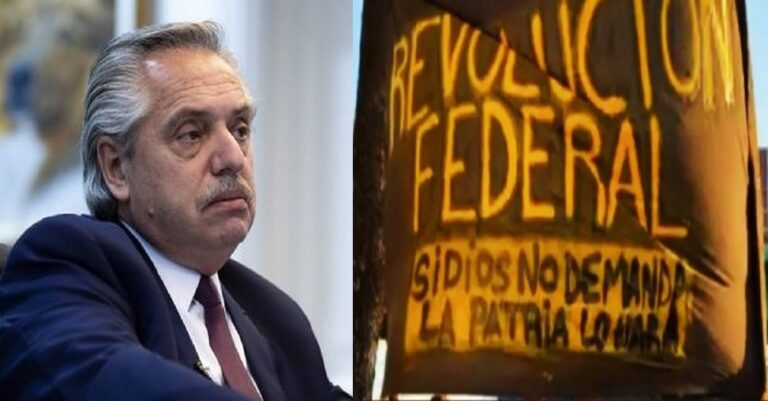 Alberto Fernández pide investigación al grupo Revolución Federal