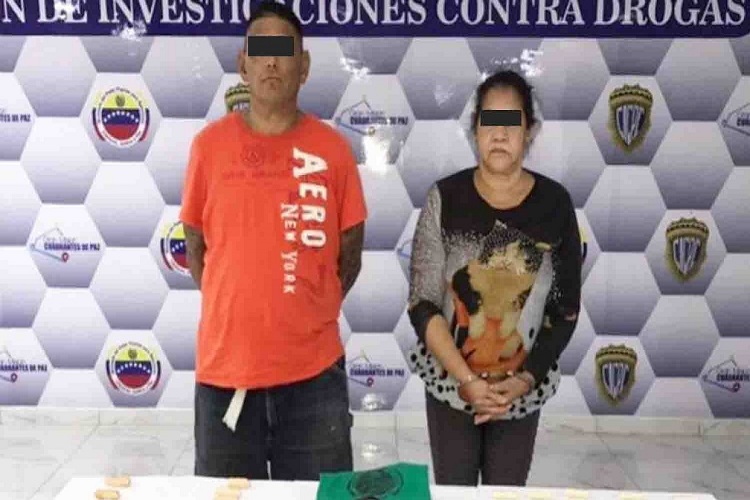 Detienen en Venezuela a dos miembros de red internacional de tráfico de drogas
