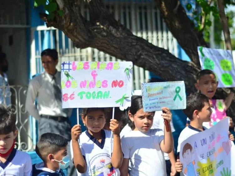 Mirandinos marcharon en defensa de los derechos de niños, niñas y adolescentes