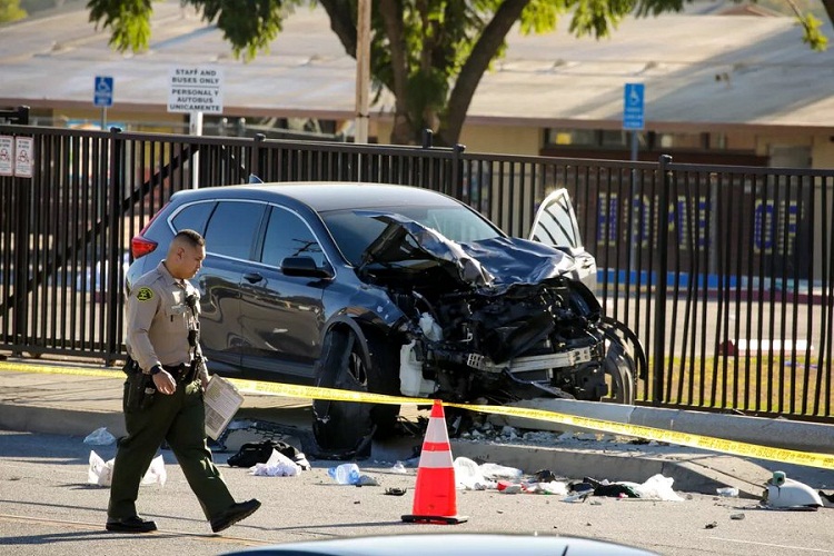 Atropello masivo en Los Ángeles: 22 cadetes de la policía heridos, cinco están en estado grave