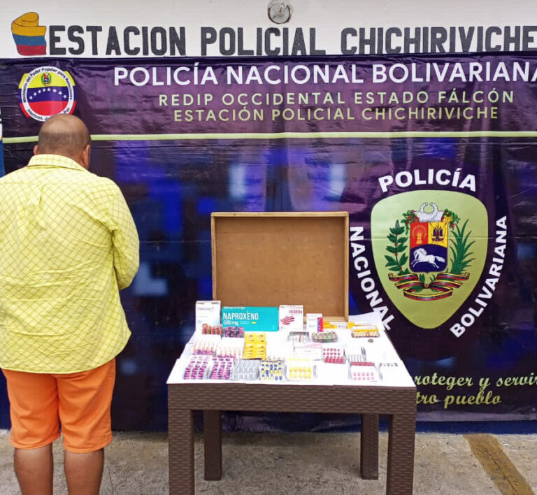 Por venta ilícita de medicamentos detienen a costeño en Chichiriviche