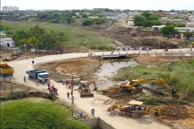 Intervienen 5.7 km de la quebrada de Guaranao en Punto Fijo