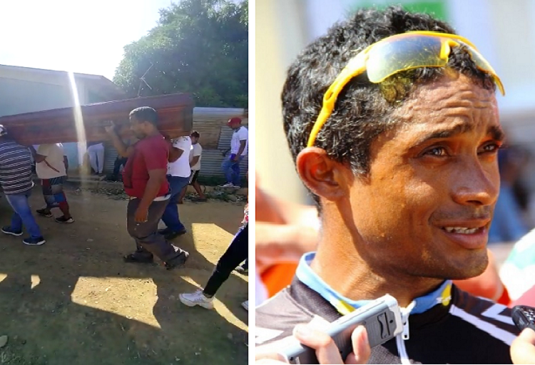 Habitantes de Caujarao y ciclistas despidieron a la leyenda, Luis Valera