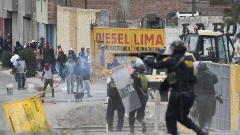 Declaran estado de emergencia en región peruana de Arequipa