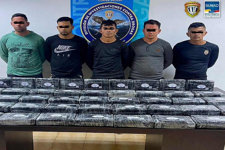 Cicpc incauta en el Zulia 58 kilos de cocaína que cinco hombres traían a Falcón 