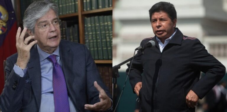 Presidente Lasso acusa a Pedro Castillo de «violentar el orden constitucional de Perú»