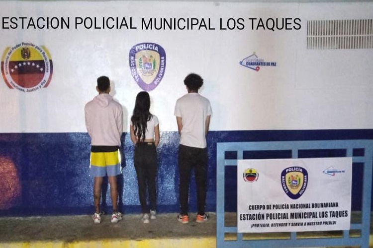 Persecución en Judibana terminó con tres microtraficante detenidos