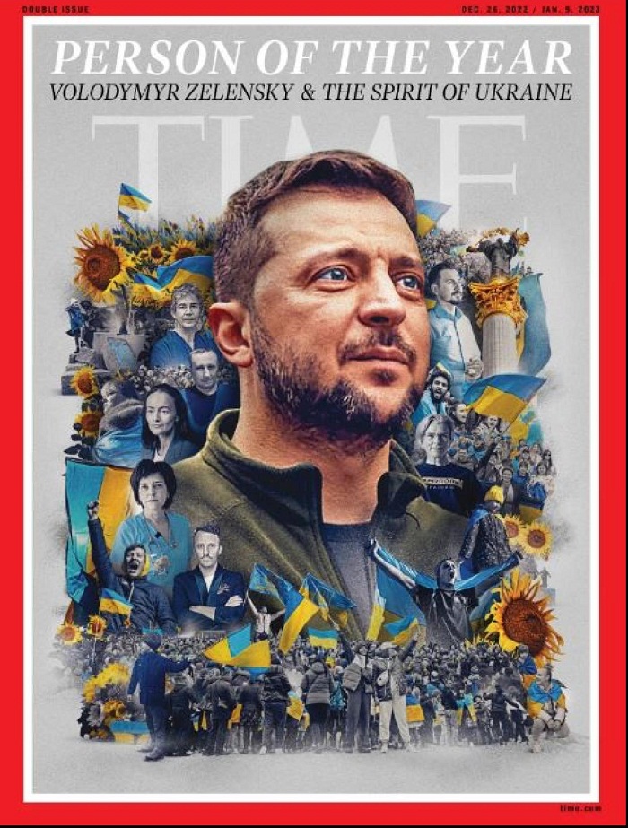 La revista ‘Time’ nombra a Volodímir Zelenski, Persona del Año 2022