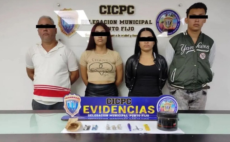 Intervención del Cicpc en expendio de droga en Ciudad Federación deja cuatro detenidos