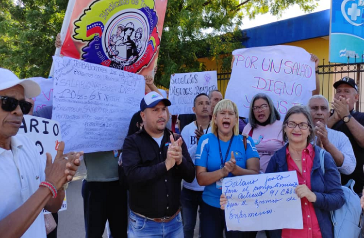 Trabajadores de la Salud de Coro volvieron a exigir salarios dignos
