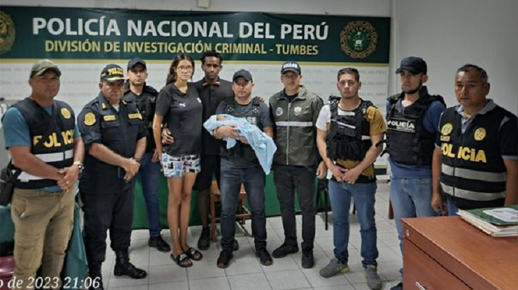 Recuperan en Perú a bebé venezolano que fue secuestrado en Ecuador