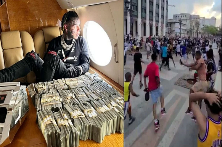 Rapero lanzó billetes desde la ventana de un hotel en La Habana
