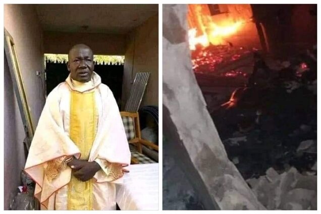 El último acto de bondad de un sacerdote quemado vivo en Nigeria
