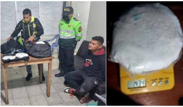 Venezolano intentaba cruzar la frontera Perú-Chile con droga en una mochila