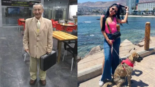 Abuelito venezolano de 90 años viaja a Chile a encontrarse con su nieta y se vuelve viral
