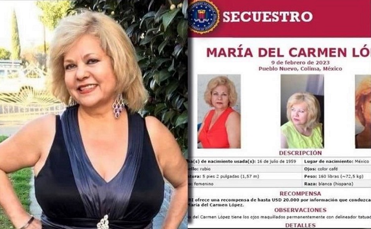 FBI busca a estadounidense secuestrada en México y ofrece recompensa de $20,000