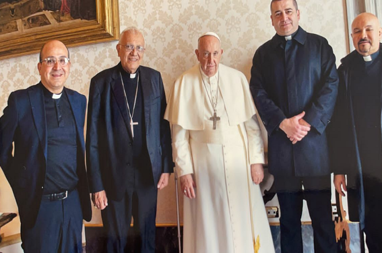 Cardenal Baltazar Porras se reunió con el papa Francisco