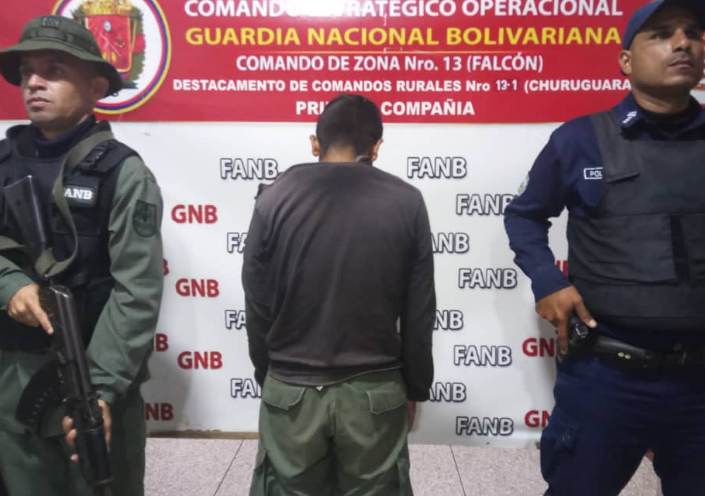 Polifalcón y GNB detienen en Mapararí a desertor apodado «Pichirulo» por violar a niño de 4 años 