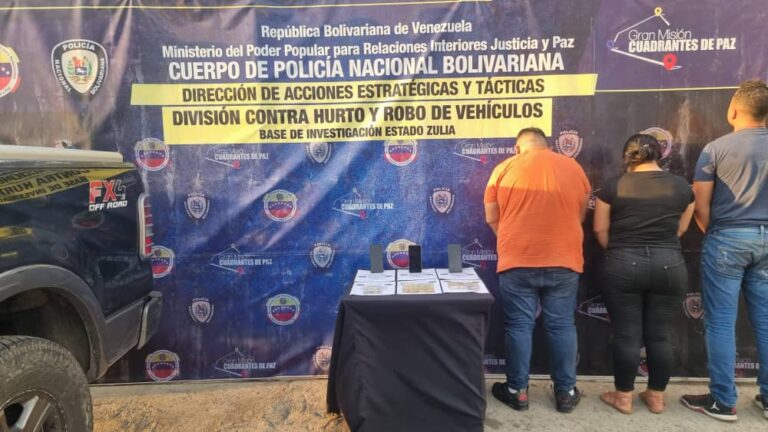 PNB captura a tres miembros del GEDO «Catire Masacre» en Maracaibo