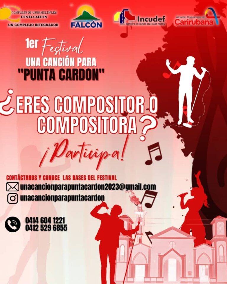 Invitan a participar en el Primer festival «Una canción para Punta Cardón»