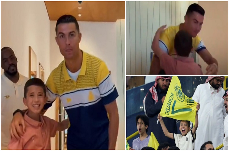 Niño que vivió terremoto en Siria cumple su sueño de conocer a Cristiano Ronaldo
