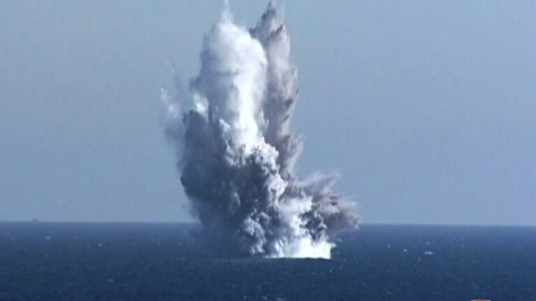 Corea del Norte prueba un nuevo dron submarino