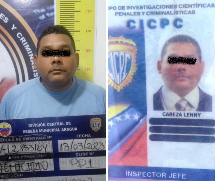 Cicpc detiene al Inspector Jefe que mató a su pareja en Aragua