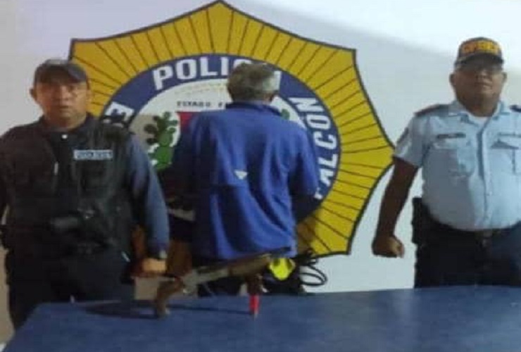 Sexagenario resuelto a matar fue desarmado por maurense y detenido por la policía