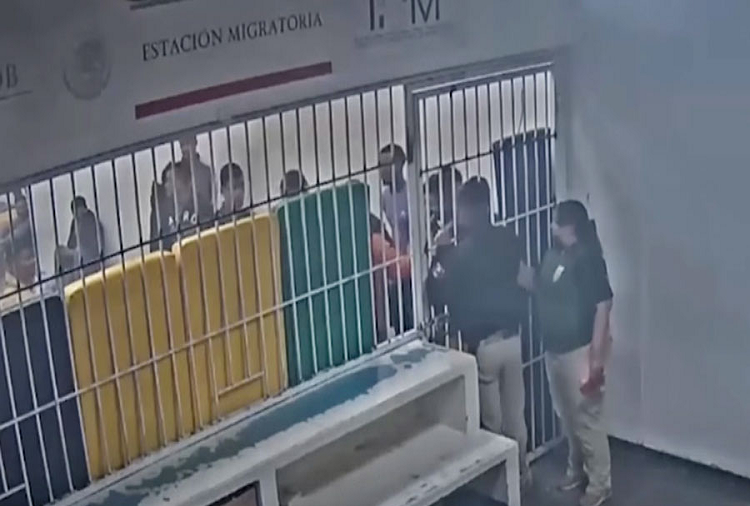 Un nuevo video detalla el minuto a minuto del incendio donde murieron 40 migrantes en México