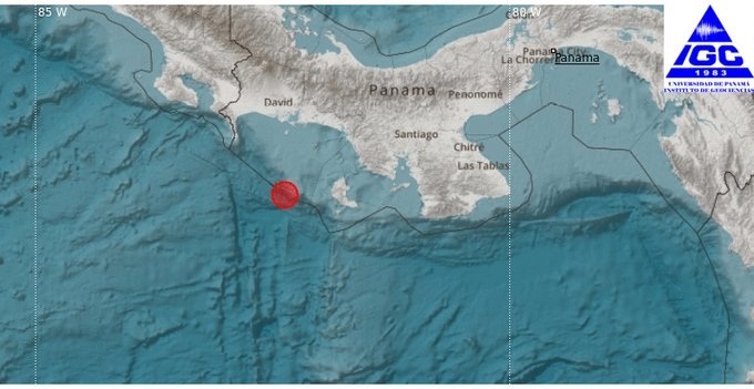 Sismo de 6.8 sacude Panamá; no se reportan daños