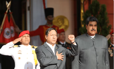 Maduro y Luis Arce se reúnen en Miraflores